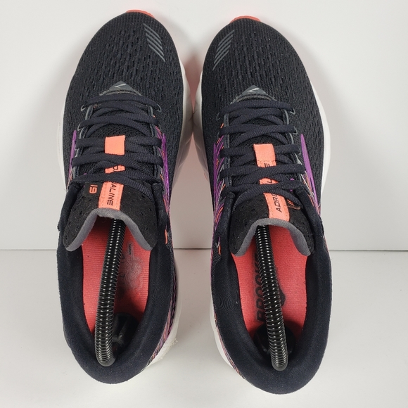 Brooks Adrenaline GTS 19 Womens Running Shoes Size 8.5 Black Purple 1202841D080 - Picture 6 of 7